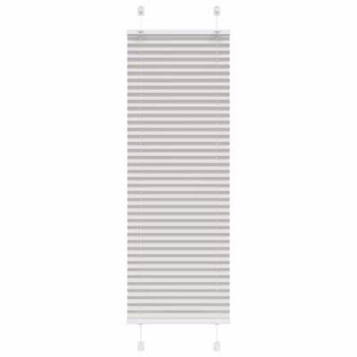 Plisseeritud ruloo, helehall, 40 x 150 cm, kanga laius 39,4 cm