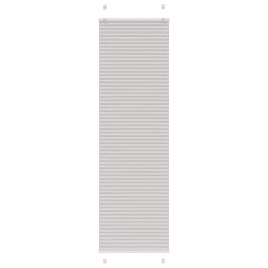 Plisseeritud ruloo, helehall, 65 x 200 cm, kanga laius 64,4 cm – 2