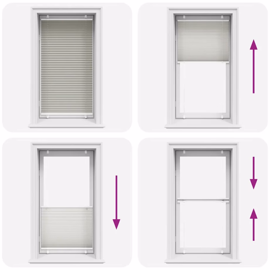 Helehall plisseeritud ruloo privaatsuseks, 70 x 150 cm, kanga laius 69,4 cm – 5