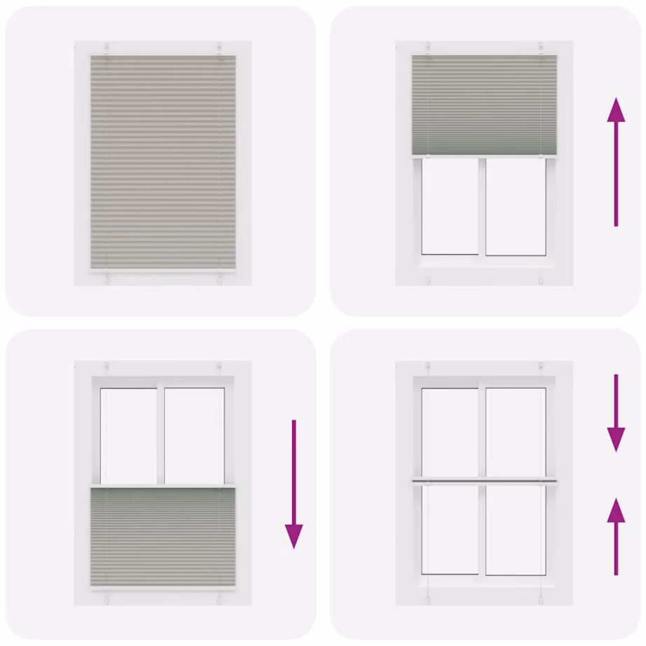 Helehall plisseeritud ruloo privaatsuse tagamiseks, 85 x 150 cm, 100% polüester – 7