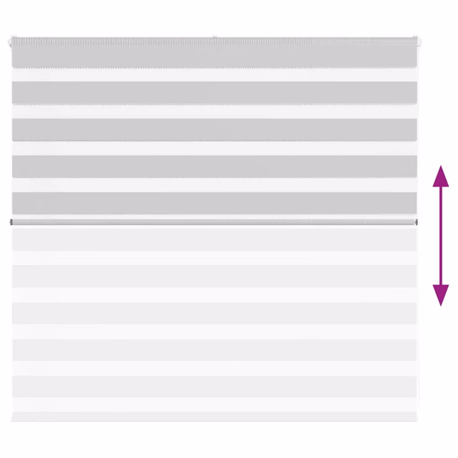 Helehall sebraruloo kettmehhanismiga, 155 x 100 cm, 100% polüester, alumiiniumsiiniga – 5