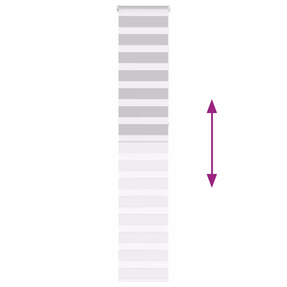 Helehall sebraruloo privaatsuse ja valguse reguleerimiseks, 45 x 230 cm, 100% polüester – 5