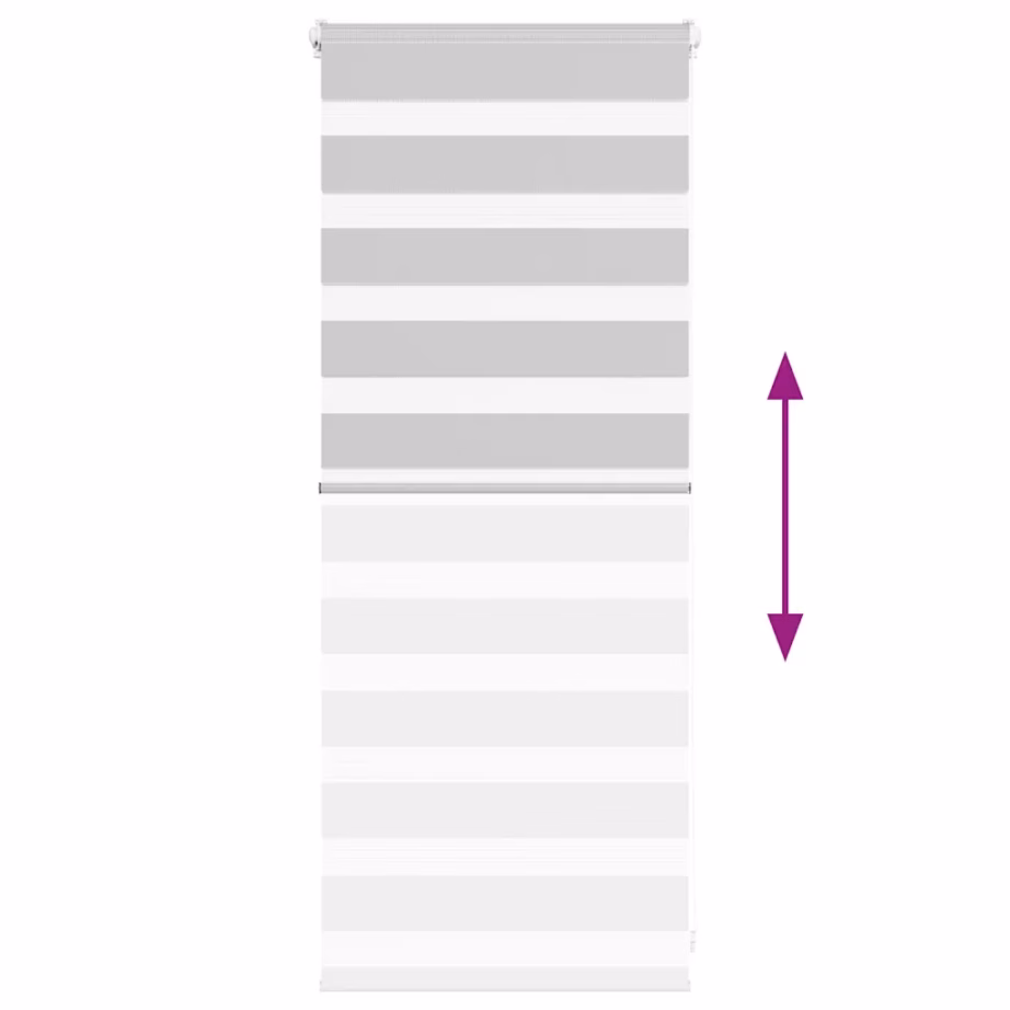 Helehall sebraruloo päev-öö funktsiooniga, kettmehhanism ja kaks paigaldusviisi, 60 x 100 cm – 5