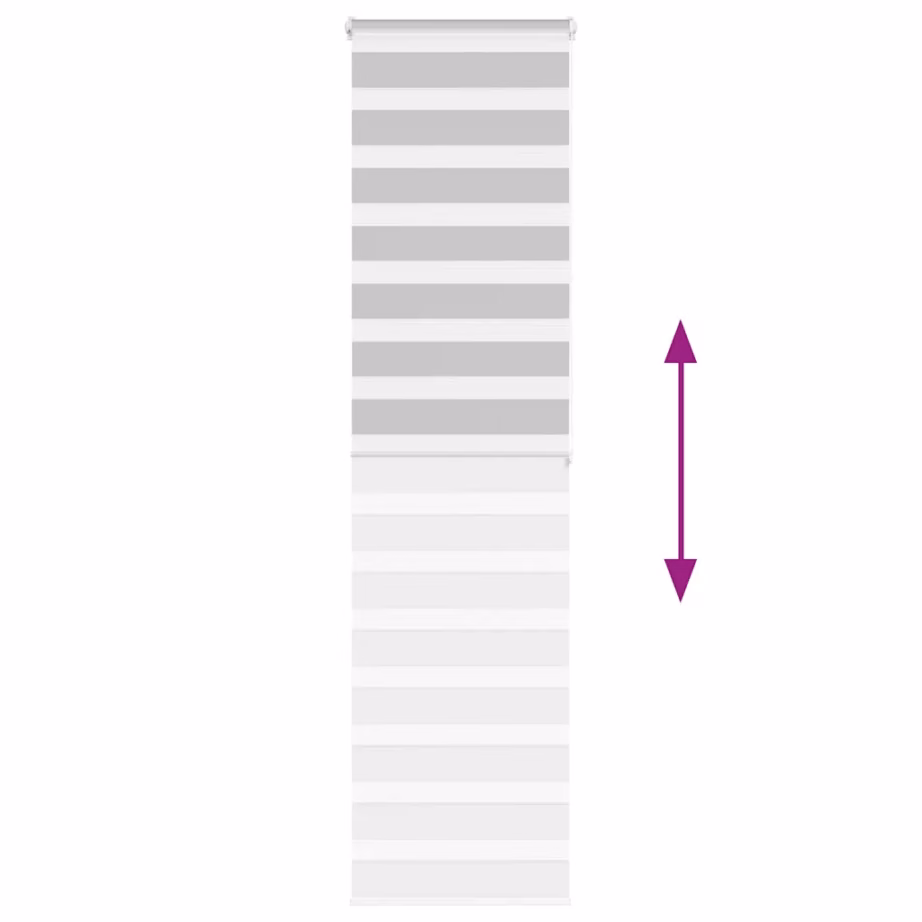 Helehall sebraruloo privaatsuse ja valguse reguleerimiseks, 65 x 200 cm, 100% polüster – 5