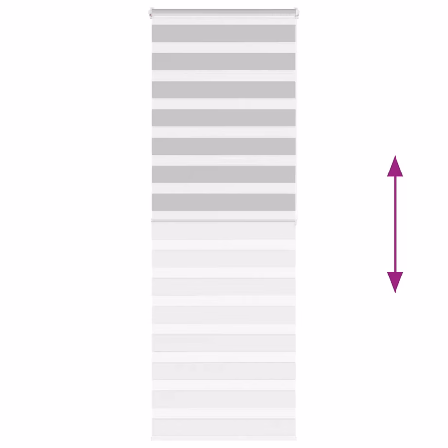 Helehall sebraruloo privaatsuse ja valguse reguleerimiseks, 70 x 200 cm, 100% polüester – 5