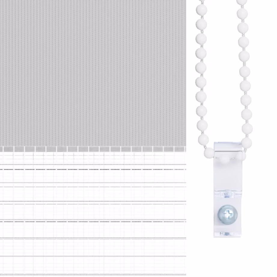 Helehall triibuline sebraruloo kettmehhanismiga, 165 x 230 cm, polüester – 9