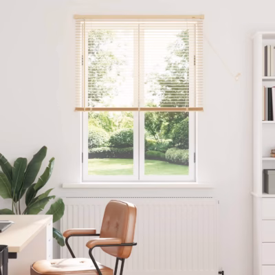 Reguleeritav Veneetsia ruloo, helepruun mustriga PVC, 150 x 80 cm