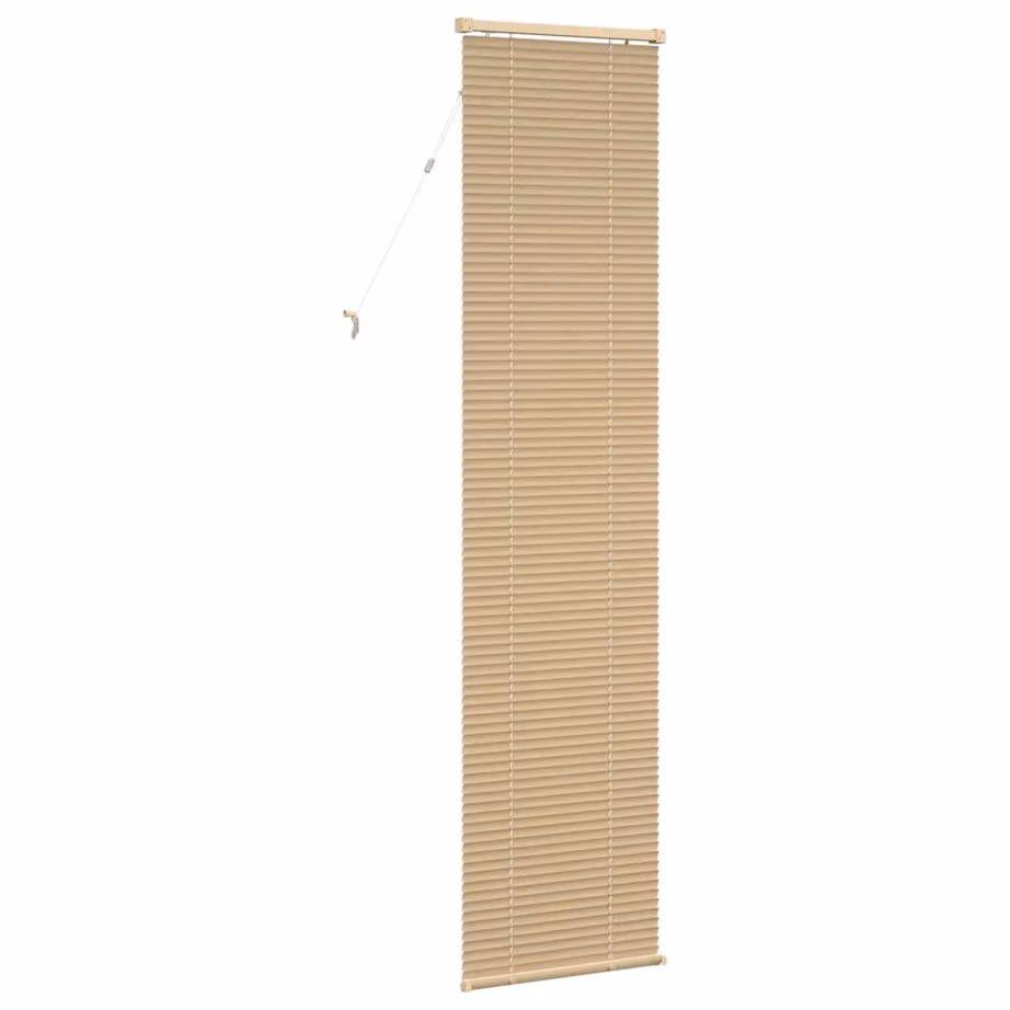 Reguleeritav Veneetsia ruloo, helepruun mustriga PVC, 213 x 40 cm - 6