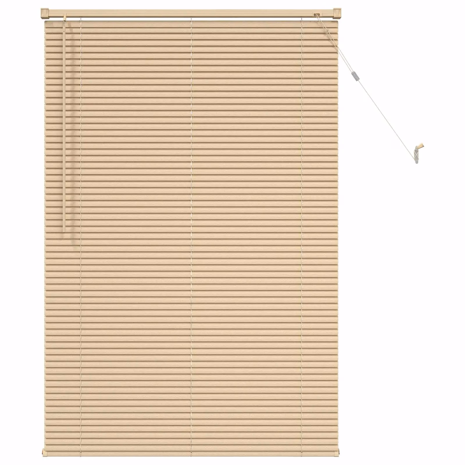 Reguleeritav Veneetsia ruloo PVC-st, helepruun mustriga, 150 x 100 cm