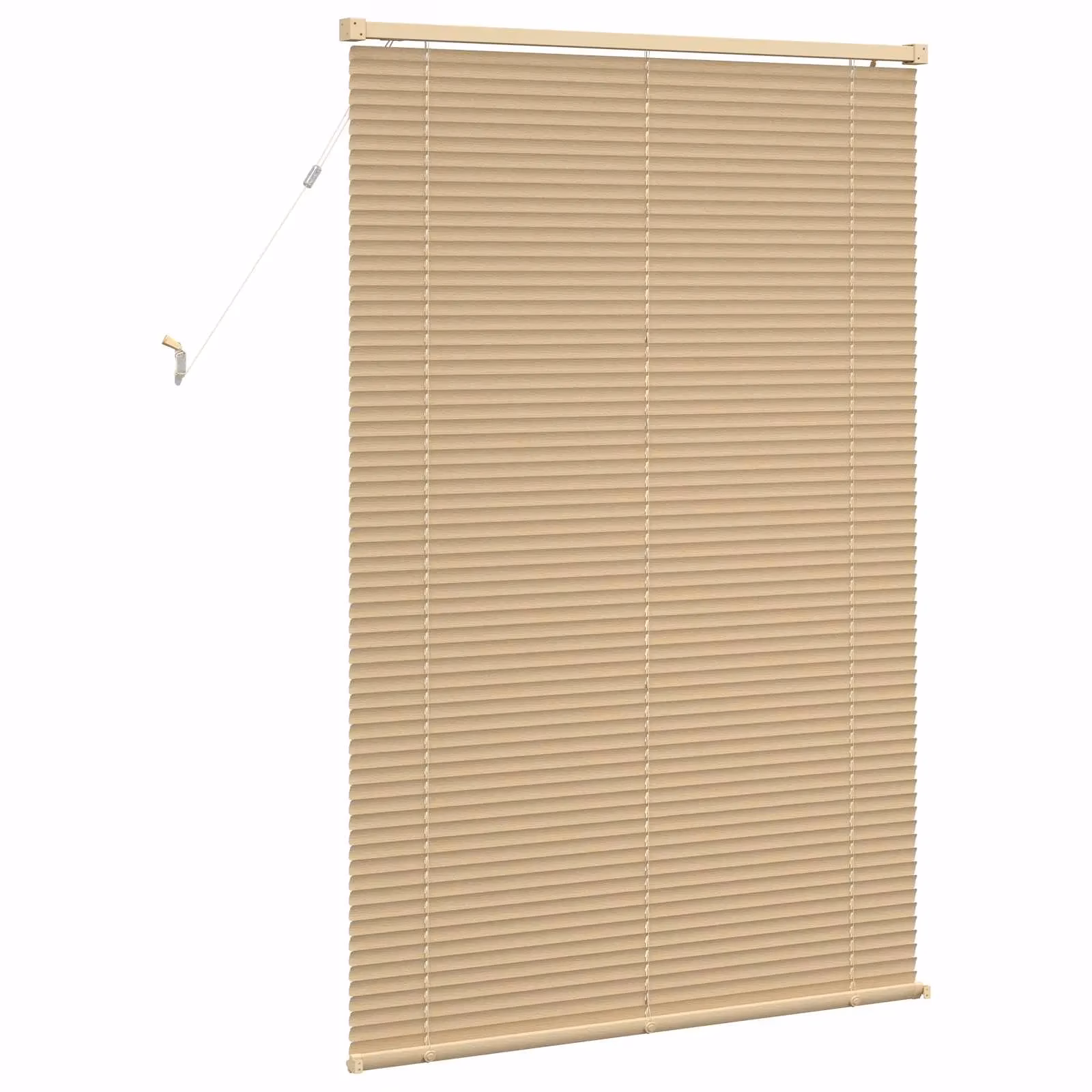 Reguleeritav Veneetsia ruloo PVC-st, helepruun mustriga, 150 x 100 cm