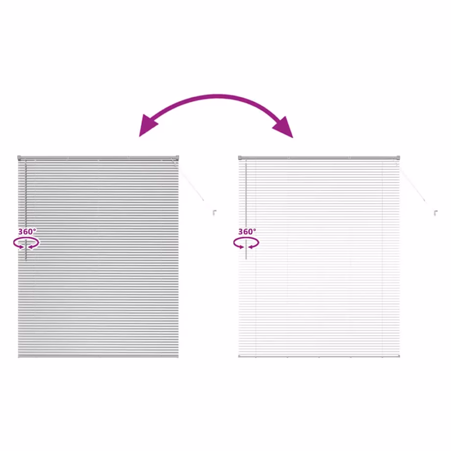 Alumiiniumist Veneetsia ruloo, hõbedane, 175 x 150 cm – 11