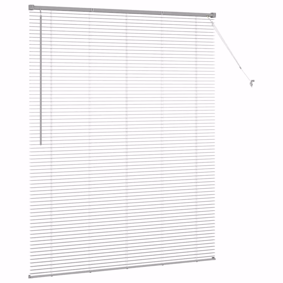 Alumiiniumist Veneetsia ruloo, hõbedane, 175 x 150 cm – 6