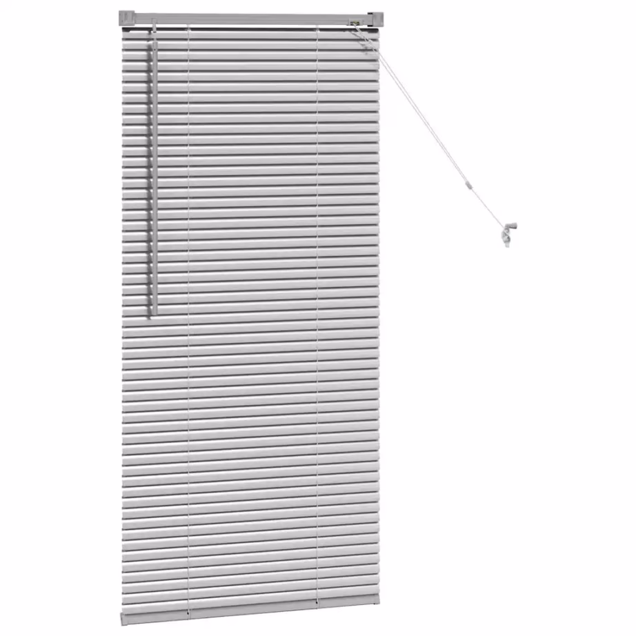 Veneetsia ruloo alumiiniumist, hõbedane, 130 x 55 cm – 5