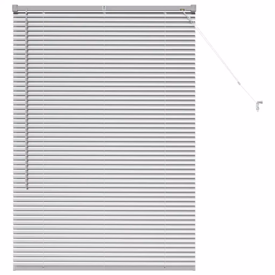 Veneetsia ruloo hõbedane alumiinium, 130 x 95 cm – 2