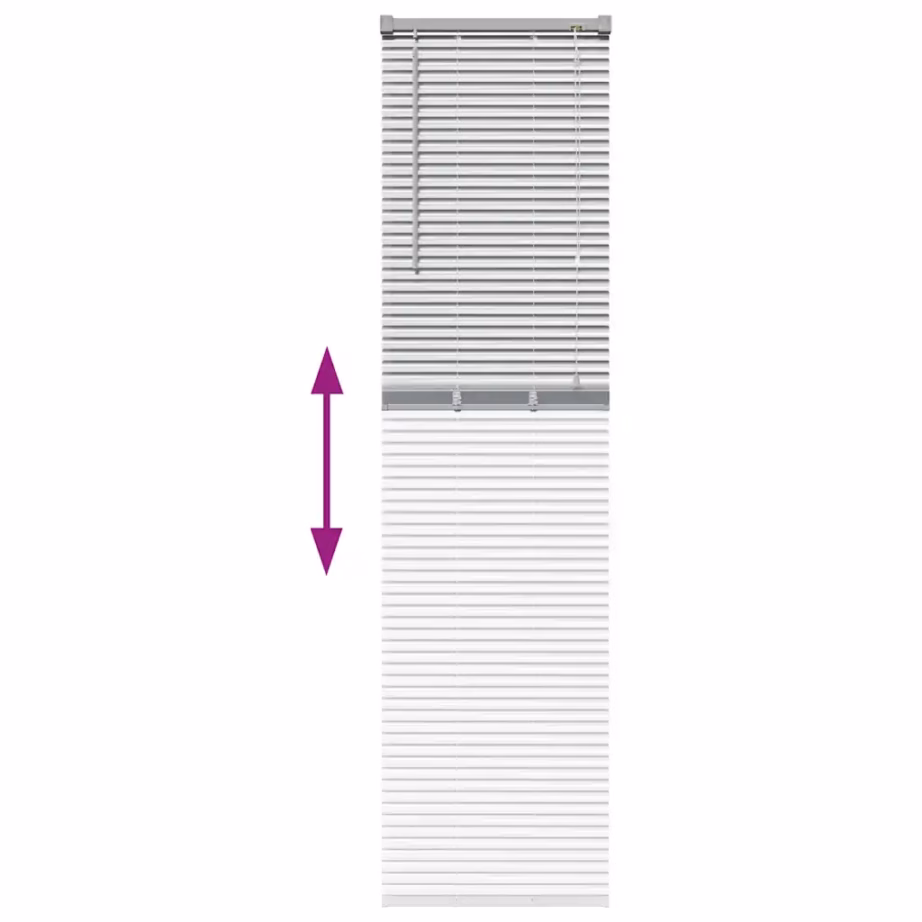 Alumiiniumist Veneetsia ruloo, hõbedane, 175 x 40 cm – 12
