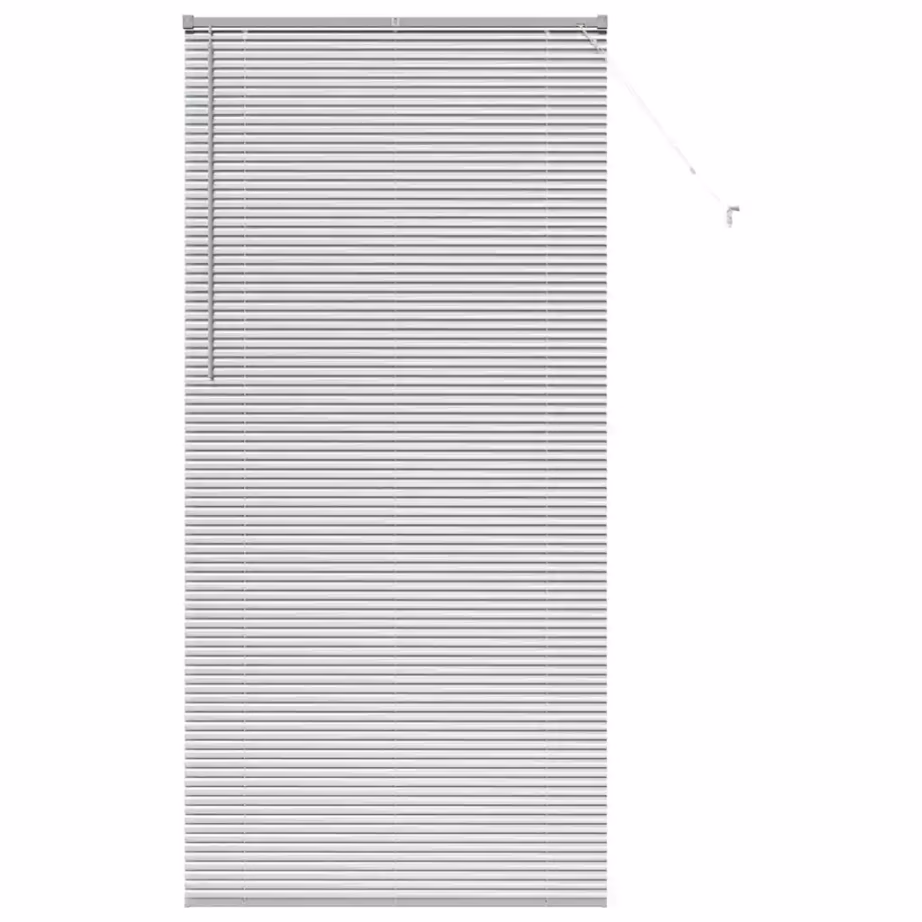 Veneetsia ruloo valguse ja privaatsuse reguleerimiseks, hõbedane alumiinium, 220 x 105 cm – 2