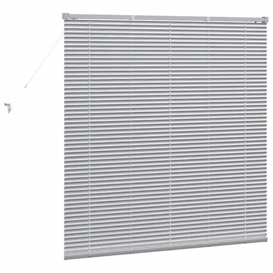 Hõbedane alumiiniumist Veneetsia ruloo, 130 x 130 cm – 7