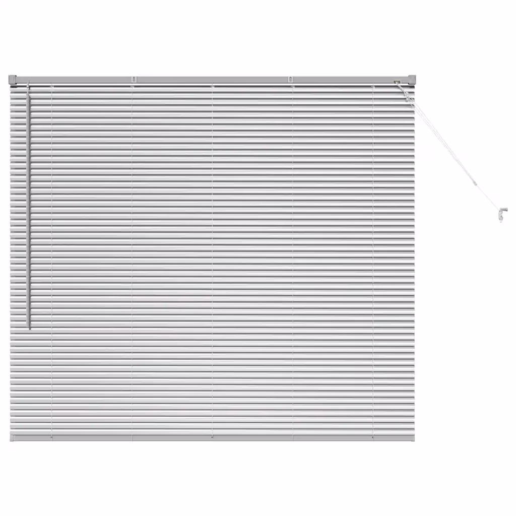 Veneetsia ruloo akendele, hõbedane alumiinium, 130 x 145 cm
