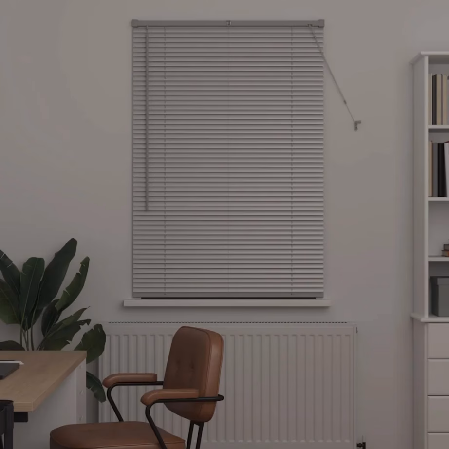 Hõbedane alumiiniumist Veneetsia ruloo, 130 x 85 cm – 3