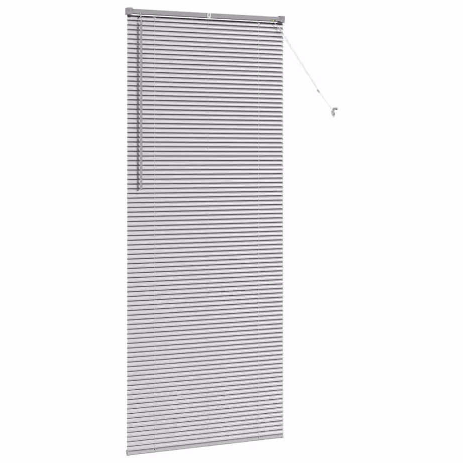 Veneetsia ruloo, hõbedane alumiinium, 220 x 90 cm - 5