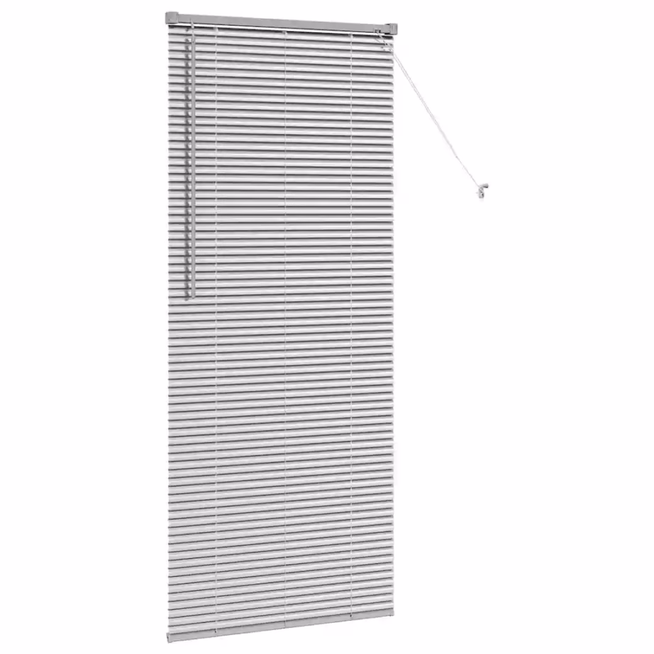 Hõbedane Veneetsia ruloo alumiiniumist, 175 x 75 cm – 5