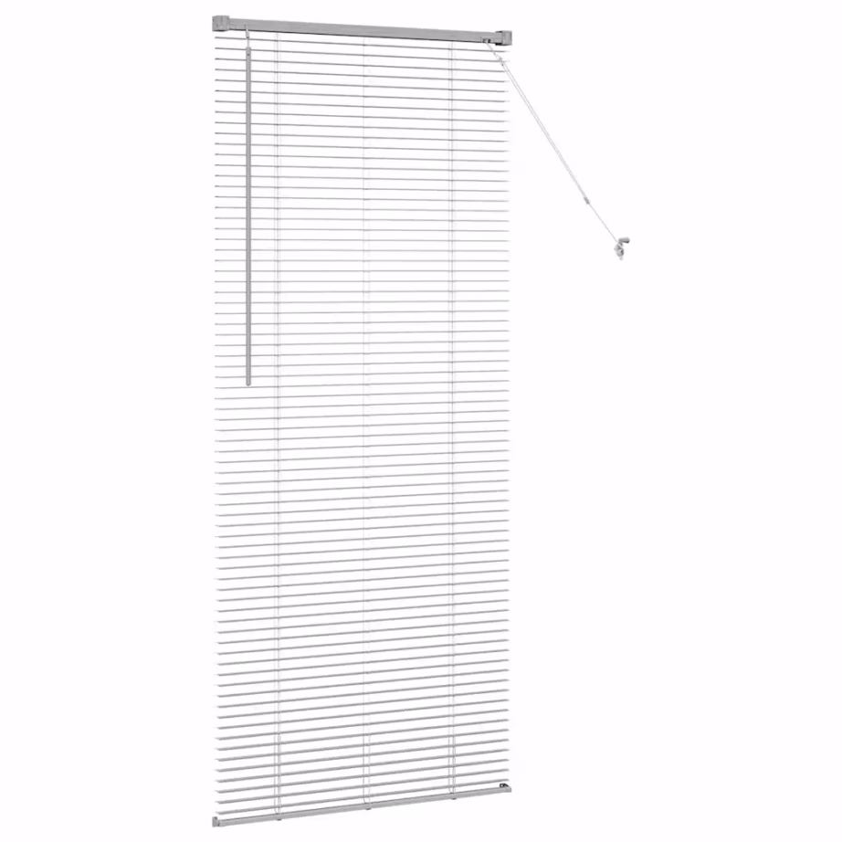 Hõbedane Veneetsia ruloo alumiiniumist, 175 x 75 cm – 6