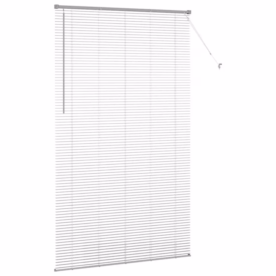 Veneetsia ruloo alumiiniumist, hõbedane, 220 x 135 cm – 6