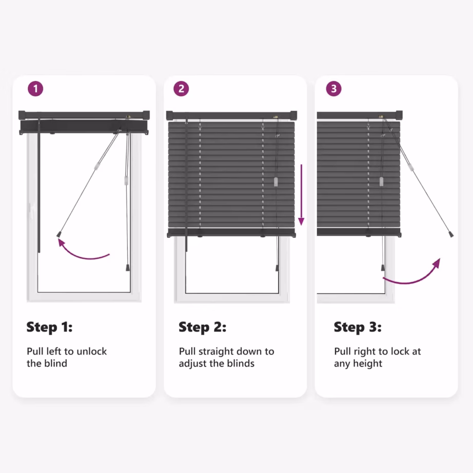 Hõbehall PVC Veneetsia ruloo, reguleeritav, 213 x 140 cm – 12