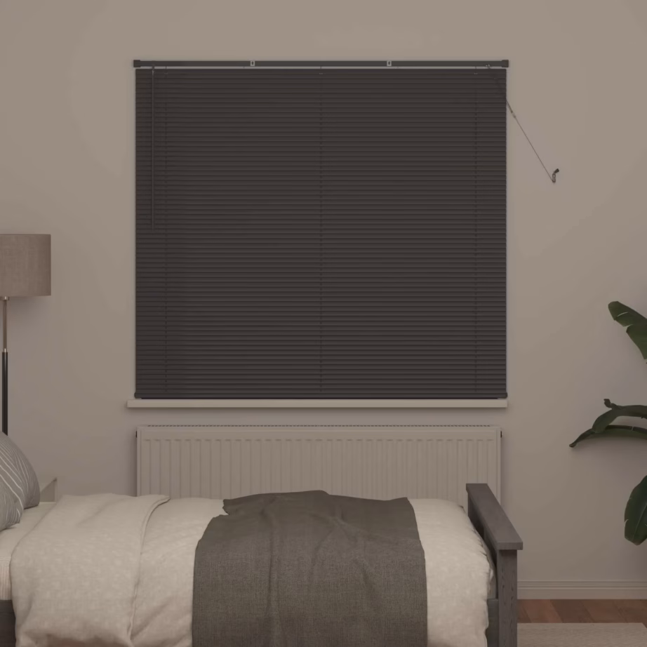 Hõbehall PVC Veneetsia ruloo, reguleeritav, 150 x 150 cm – 3