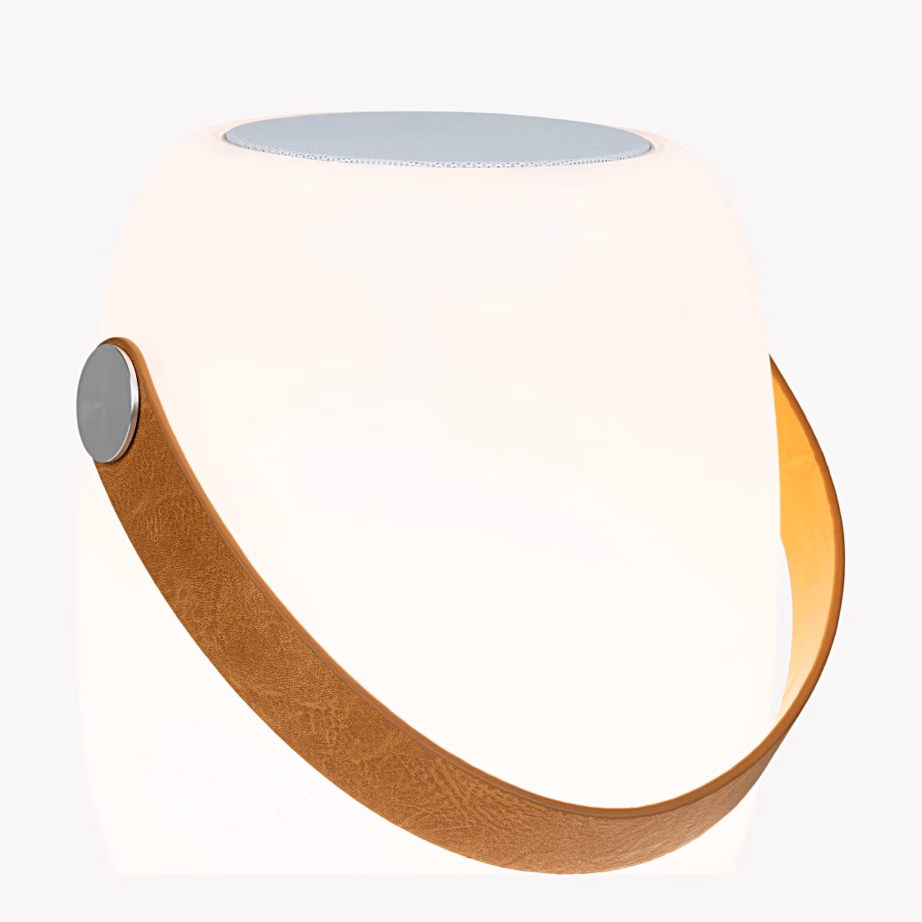 Juhtmevaba rihmaga LED-lamp Bluetooth-kõlariga, valge Cardiff – 3