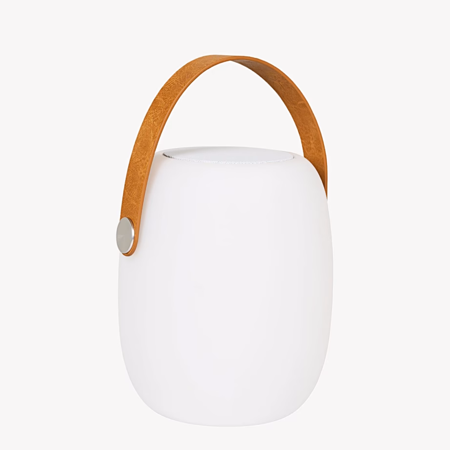 Juhtmevaba rihmaga LED-lamp Bluetooth-kõlariga, valge Cardiff – 8