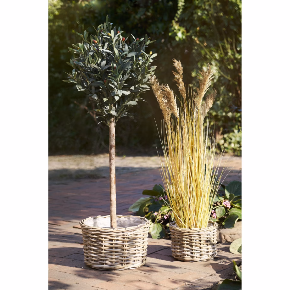 Kalak rotangist hoiukorvide komplekt, naturaalne, 2 tk – 4