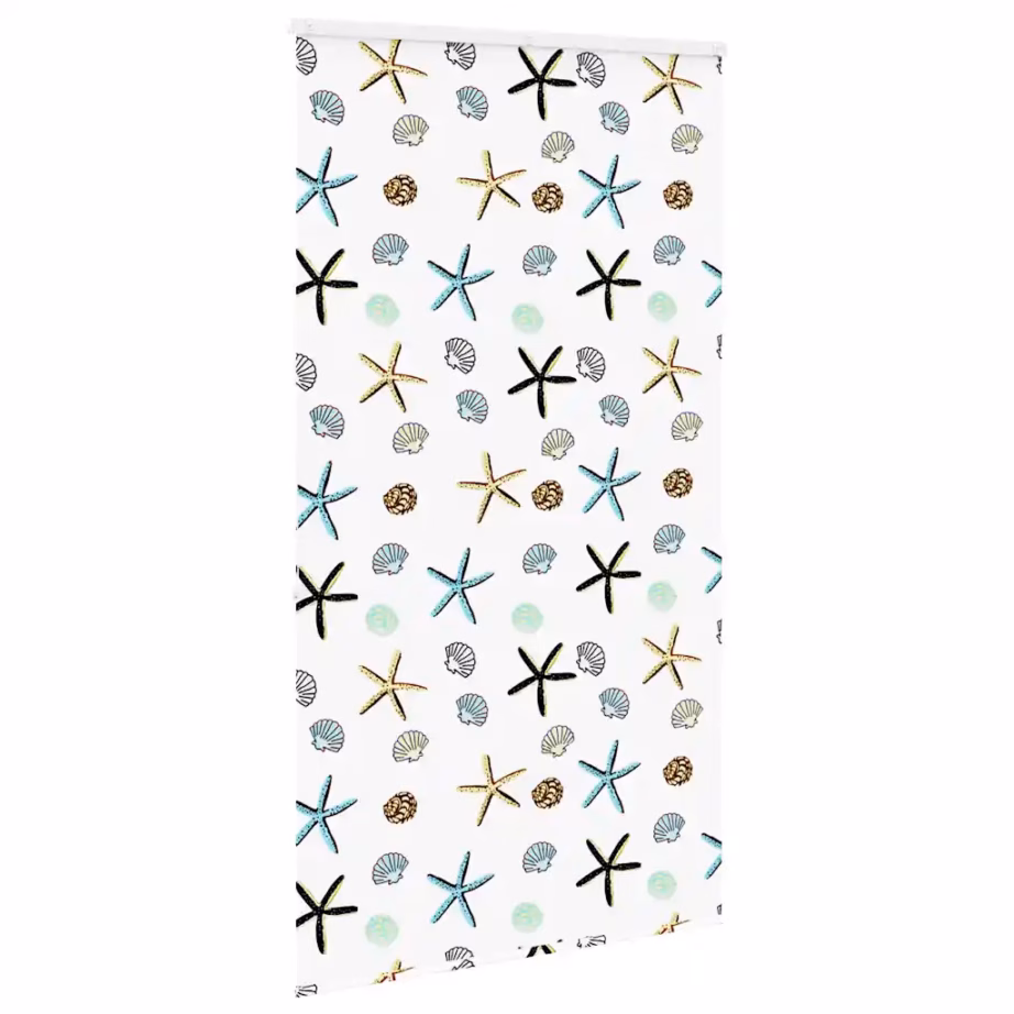 Kassetiga duširuloo PEVA, mereteemaline muster, 130 x 240 cm – 4