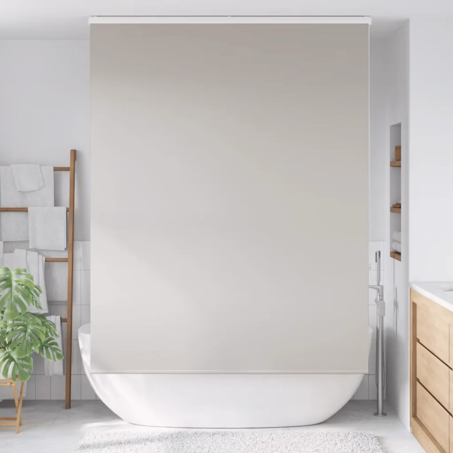 Kassetiga duširuloo, helehall PEVA, 150 x 240 cm, alumiiniumsiiniga – 2