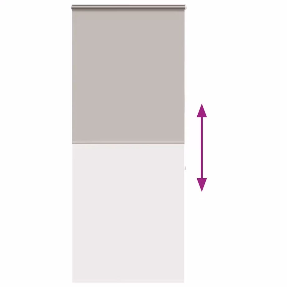 Kassetiga duširuloo, helehall PEVA, 110 x 240 cm – 5