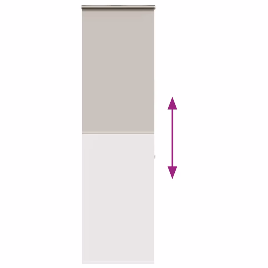 Kassetiga duširuloo ketiühendusega, helehall PEVA, 80 x 240 cm – 5