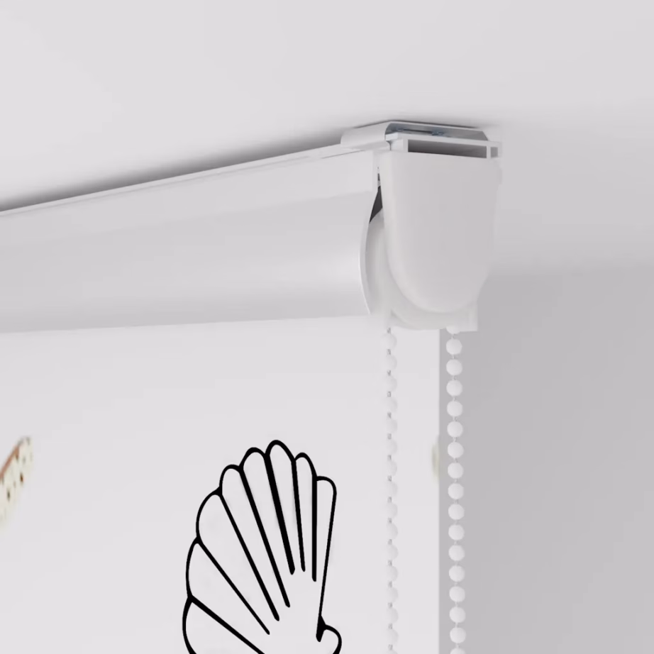 Kassetiga duširuloo meremustriga, PEVA, ketiühendusega, 110 x 240 cm – 9