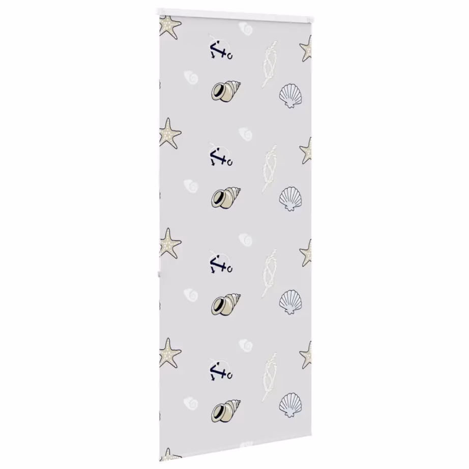 Kassetiga duširuloo meretähe mustriga, PEVA, kettmehhanismiga, 100 x 240 cm – 4