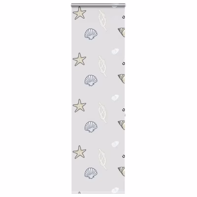 Kassetiga duširuloo meretähe mustriga, PEVA, 70 x 240 cm