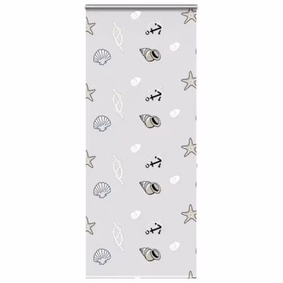 Veekindel kassetiga duširuloo meretähe mustriga, 90 x 240 cm, kanga laius 86 cm