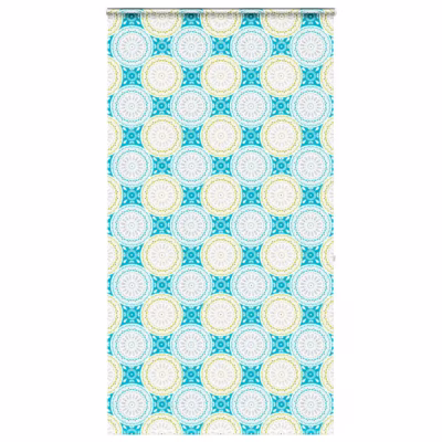 Kassetiga duširuloo ornamenti mustriga, PEVA, mitmevärviline, 130 x 240 cm