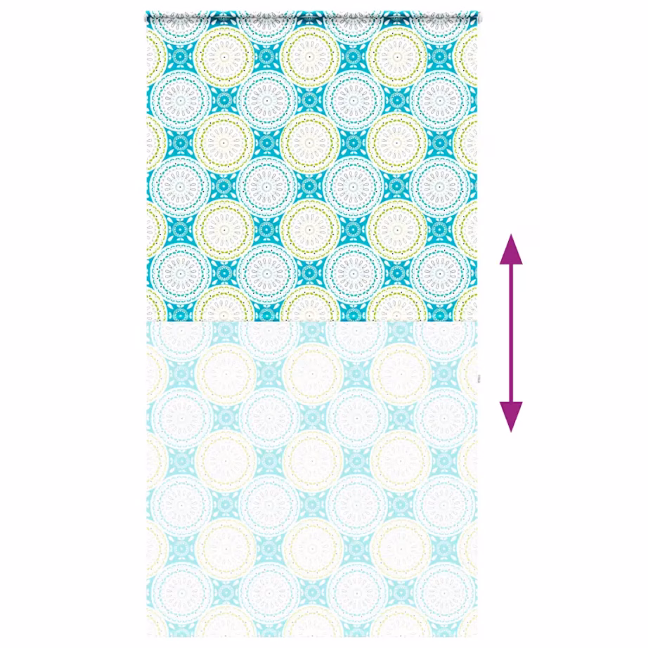 Kassetiga duširuloo ornamenti mustriga, PEVA, mitmevärviline, 130 x 240 cm – 5