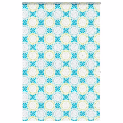 Kassetiga duširuloo ornamentmustriga, PEVA, mitmevärviline, 150 x 240 cm