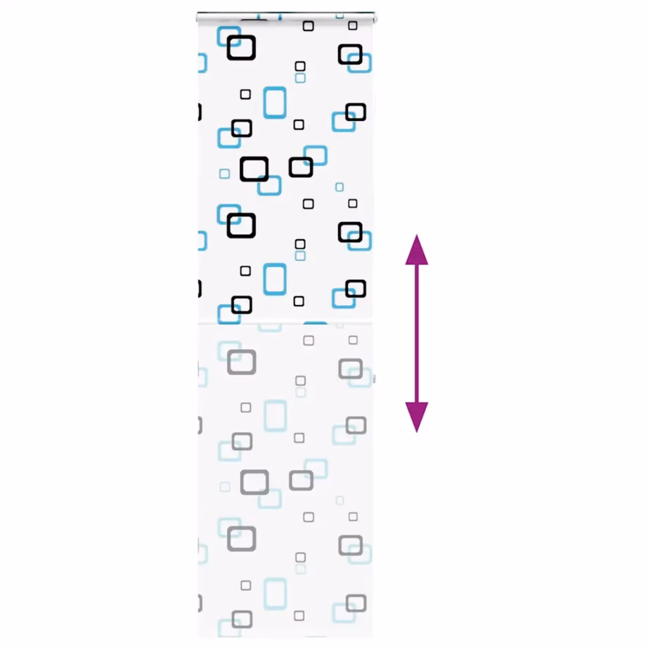 Kassetiga duširuloo mullimustriga PEVA-st, 80 x 240 cm – 5