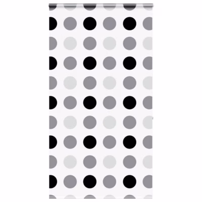 Kassetiga duširuloo ringimustriga, PEVA, ketiühendusega, 140 x 240 cm