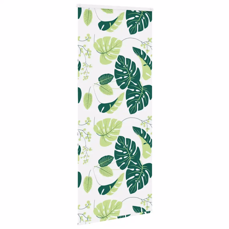 Kassetiga duširuloo roheliste lehtede mustriga, PEVA, 90 x 240 cm – 4