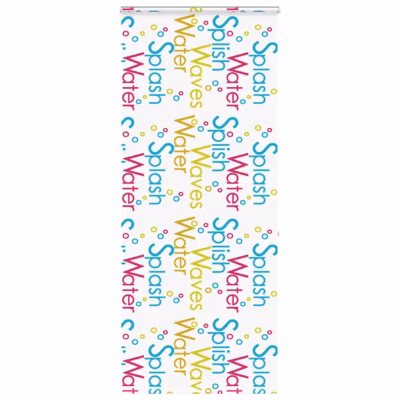 Kassetiga duširuloo Splash mustriga, PEVA, 110 x 240 cm