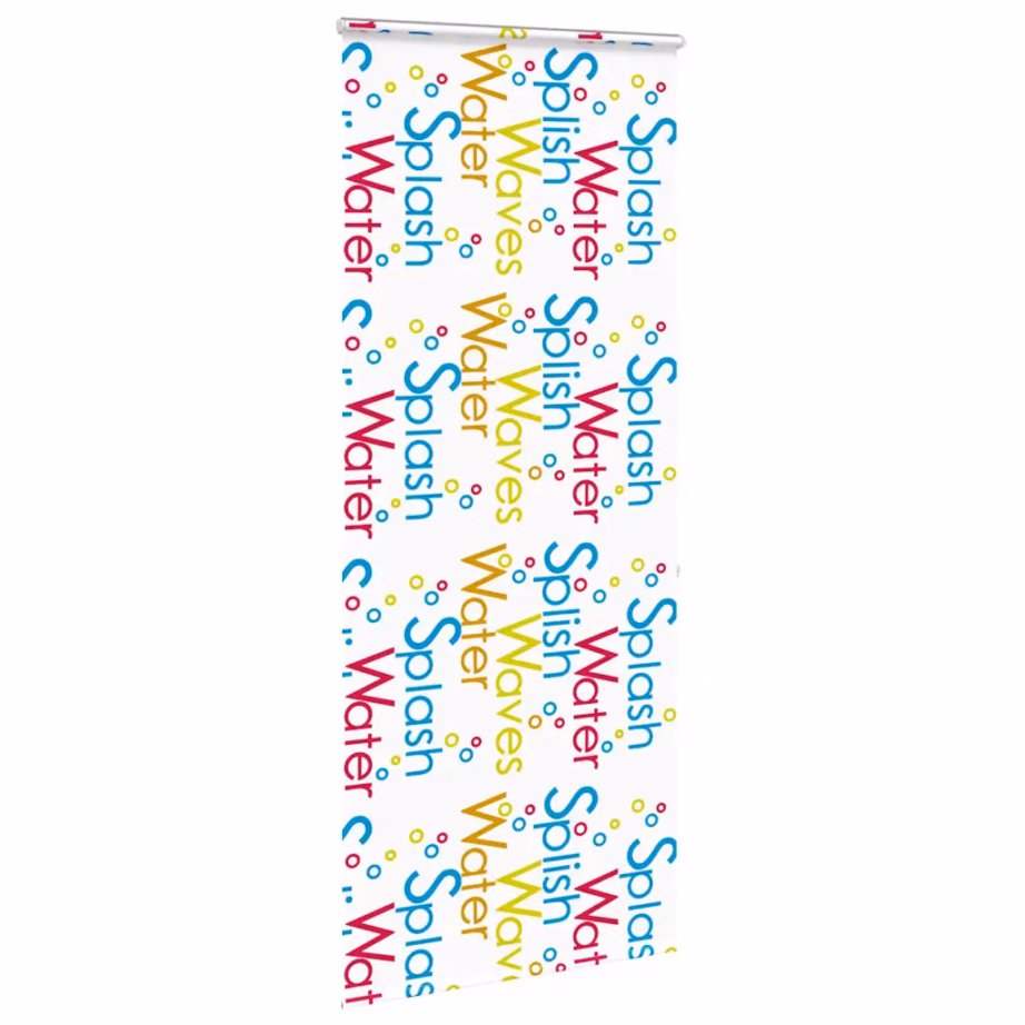 Kassetiga duširuloo Splash mustriga, PEVA, 110 x 240 cm – 3