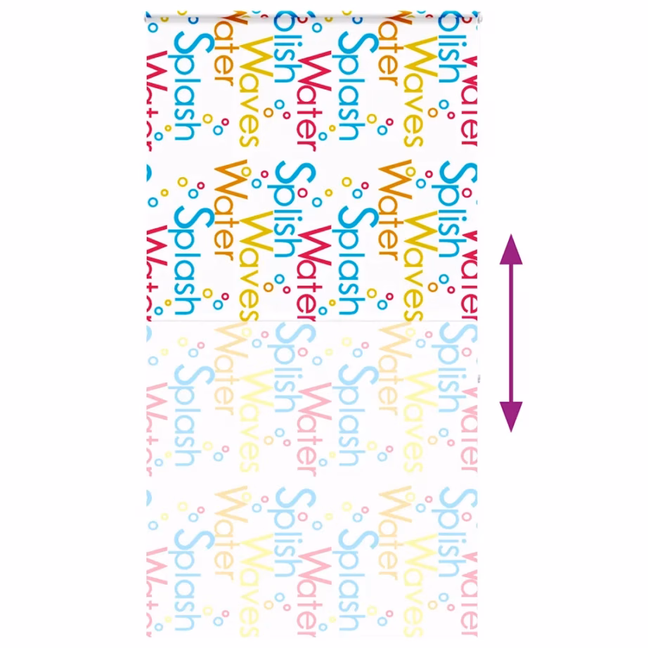 Kassetiga duširuloo, Splash muster, PEVA, 120 x 240 cm – 5