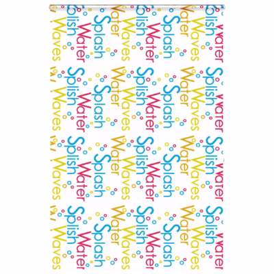 Kassetiga duširuloo Splash mustriga, PEVA, 160 x 240 cm